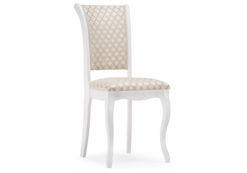 Стул деревянный Фабиано белый / бежевый (44x55x95). 